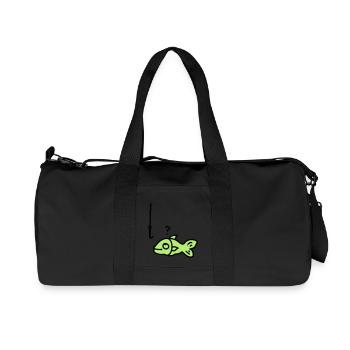 Fish fish hook - Recycled Canvas Sports Bag by Stanley/Stella - black - Front