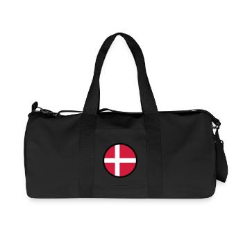 Markiert durch Dänemark - Recycelte Canvas-Sporttasche von Stanley/Stella - Schwarz - Vorne