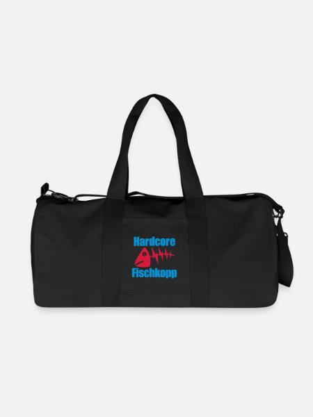 Fischkopp extrem - Recycelte Canvas-Sporttasche von Stanley/Stella - Schwarz