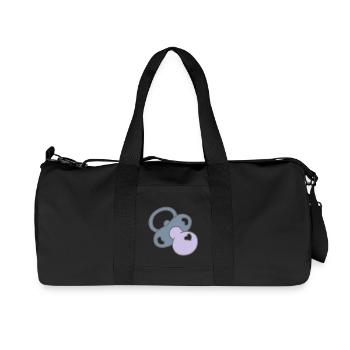 tetine coeur - Sac de sport en toile recyclée Stanley/Stella - noir - Devant
