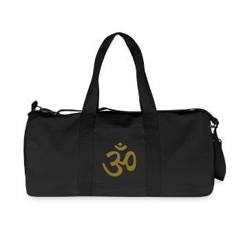 om - Recycelte Canvas-Sporttasche von Stanley/Stella - Schwarz - Vorne