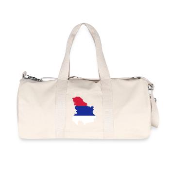 Serbia - Recycled Canvas Sports Bag by Stanley/Stella - natural - Front