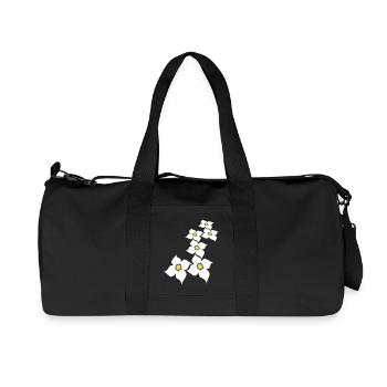 Beaucoup de jolies fleurs motif décoratif coloré belle - Sac de sport en toile recyclée Stanley/Stella - noir - Devant