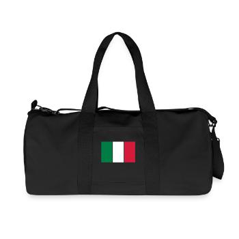 italien_50 - Sac de sport en toile recyclée Stanley/Stella - noir - Devant