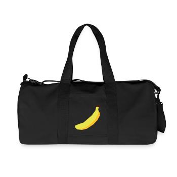 Vecteur de la banane - Sac de sport en toile recyclée Stanley/Stella - noir - Devant