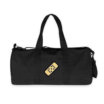 Cartoon plaster - Recycled Canvas Sports Bag by Stanley/Stella - black - Front