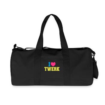 I love TWERK - Recycled Canvas Sports Bag by Stanley/Stella - black - Front