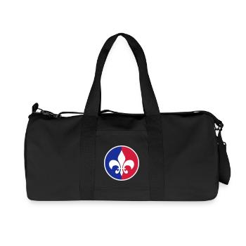 france royaliste 01 - Sac de sport en toile recyclée Stanley/Stella - noir - Devant