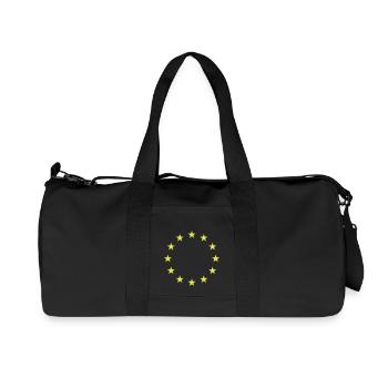 European Star Flag - Recycelte Canvas-Sporttasche von Stanley/Stella - Schwarz - Vorne