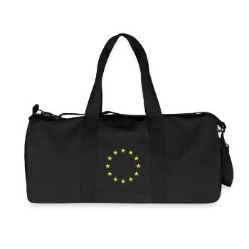Europa Vereint EU Geschenk Sterne Zusammenhalt - Recycelte Canvas-Sporttasche von Stanley/Stella - Schwarz - Vorne