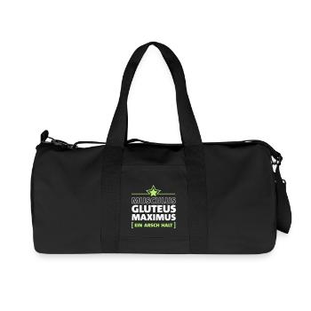 Ein Arsch halt - Recycelte Canvas-Sporttasche von Stanley/Stella - Schwarz - Vorne