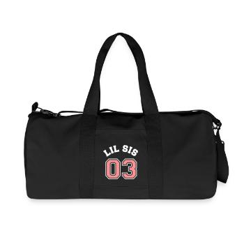Lil Sis 03 - Little Sister - Sac de sport en toile recyclée Stanley/Stella - noir - Devant