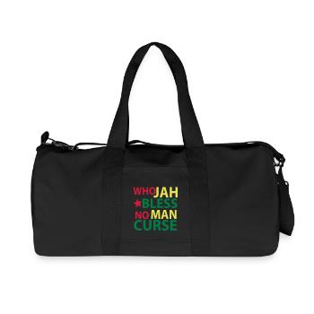 who jah bless - Recycled Canvas Sports Bag by Stanley/Stella - black - Front