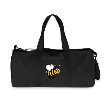 Abeille - Sac de sport en toile recyclée Stanley/Stella - noir - Devant