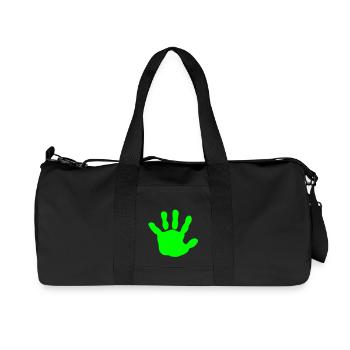 Bébé main - Sac de sport en toile recyclée Stanley/Stella - noir - Devant