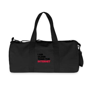 I am older than the internet - Recycled Canvas Sports Bag by Stanley/Stella - black - Front