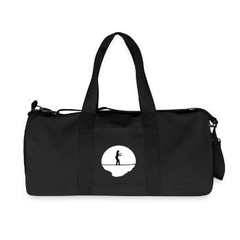Slacklining Woman - Recycled Canvas Sports Bag by Stanley/Stella - black - Front