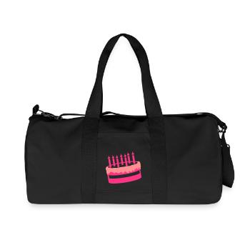 Torte Geburtstagstorte Geburtstag Birthday 2c - Recycelte Canvas-Sporttasche von Stanley/Stella - Schwarz - Vorne