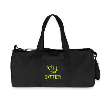 kill the system - Recycled Canvas Sports Bag by Stanley/Stella - black - Front