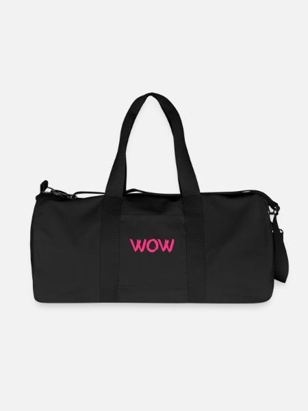 Wow - Recycelte Canvas-Sporttasche von Stanley/Stella - Schwarz
