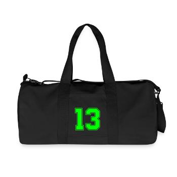 13 - Recycelte Canvas-Sporttasche von Stanley/Stella - Schwarz - Vorne