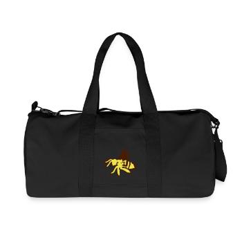 Honey Bee insect art -1 - Recycled Canvas Sports Bag by Stanley/Stella - black - Front