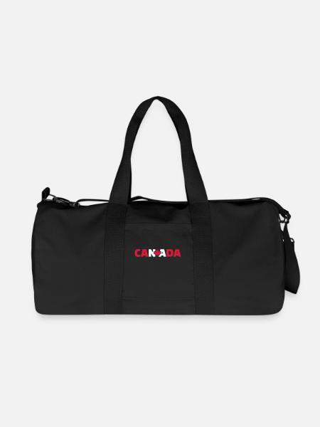 Kanada - Recycelte Canvas-Sporttasche von Stanley/Stella - Schwarz