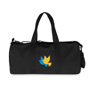 Peace Doves Ukraine - Recycled Canvas Sports Bag by Stanley/Stella - black - Front