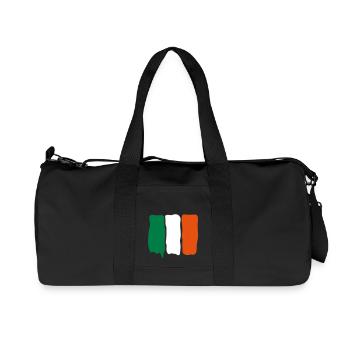 Irish_flag_runny_paint - Sac de sport en toile recyclée Stanley/Stella - noir - Devant