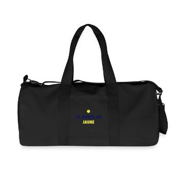 Ca mérite un jaune - Sac de sport en toile recyclée Stanley/Stella - noir - Devant