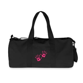 Heart Hand - Recycled Canvas Sports Bag by Stanley/Stella - black - Front