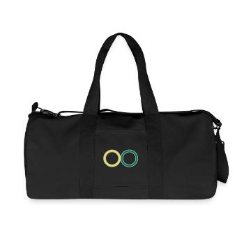 2_anneau - Recycelte Canvas-Sporttasche von Stanley/Stella - Schwarz - Vorne