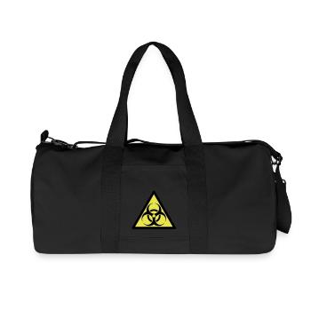 Biohazard Biogefährdung Gefahrensymbol - Recycelte Canvas-Sporttasche von Stanley/Stella - Schwarz - Vorne