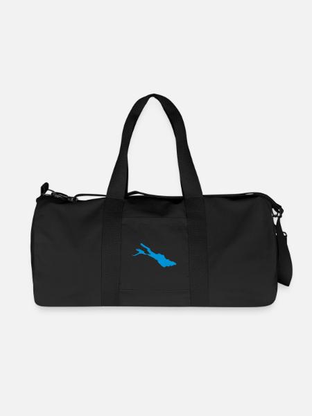 Bodensee - Recycelte Canvas-Sporttasche von Stanley/Stella - Schwarz
