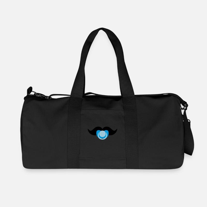 Baby-Schnurrbart - Recycelte Canvas-Sporttasche von Stanley/Stella - Schwarz