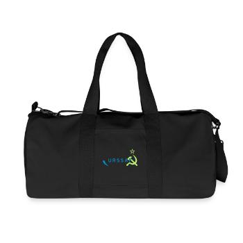 Logo URSS/ URSSAF Vert & Bleu - Sac de sport en toile recyclée Stanley/Stella - noir - Devant