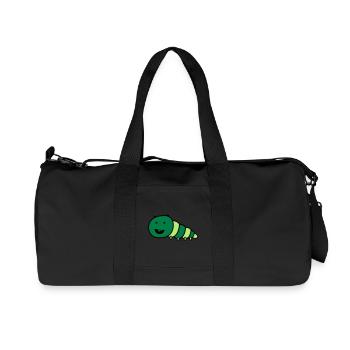 lustige_raupe - Recycelte Canvas-Sporttasche von Stanley/Stella - Schwarz - Vorne