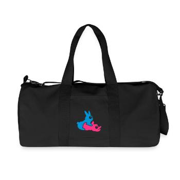 Kamasutra-Häschen / kamasutra rabbits (B, 2c) - Recycled Canvas Sports Bag by Stanley/Stella - black - Front