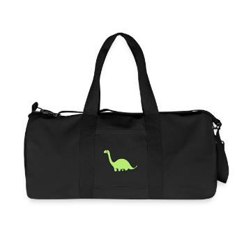 Cute Diplodocus - Recycled Canvas Sports Bag by Stanley/Stella - black - Front
