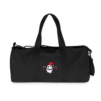 Père Noël de sucre de canne 3 - Sac de sport en toile recyclée Stanley/Stella - noir - Devant