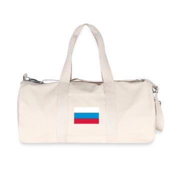 russia flag - Recycelte Canvas-Sporttasche von Stanley/Stella - Naturweiß - Vorne
