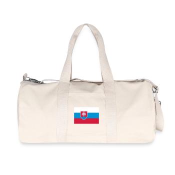 slovakia flag - Recycelte Canvas-Sporttasche von Stanley/Stella - Naturweiß - Vorne