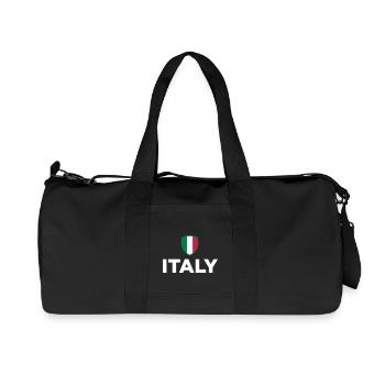 Drapeau national d'Italie - Sac de sport en toile recyclée Stanley/Stella - noir - Devant