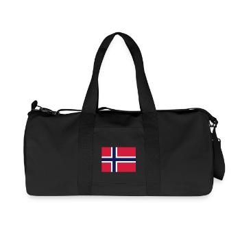 Norwegen - Recycelte Canvas-Sporttasche von Stanley/Stella - Schwarz - Vorne
