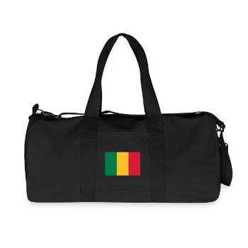 drapeau mali - mali flag - Sac de sport en toile recyclée Stanley/Stella - noir - Devant