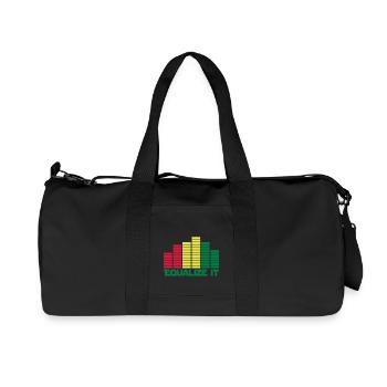 equalize it sound - Recycelte Canvas-Sporttasche von Stanley/Stella - Schwarz - Vorne