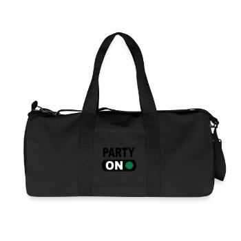 Party - Recycelte Canvas-Sporttasche von Stanley/Stella - Schwarz - Vorne
