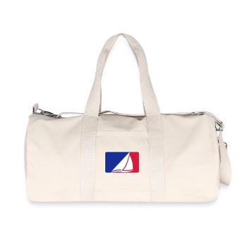 Sailing Boat Sport Logo Design - Sac de sport en toile recyclée Stanley/Stella - blanc naturel - Devant