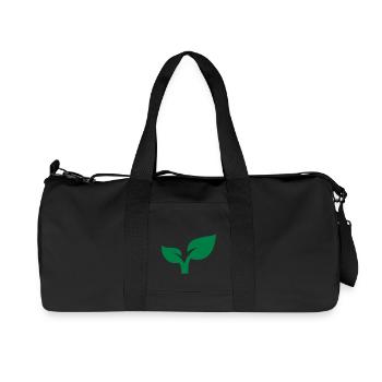 Plante - Sac de sport en toile recyclée Stanley/Stella - noir - Devant