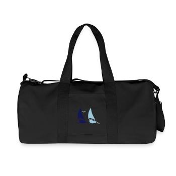 segelboote 02 - Recycelte Canvas-Sporttasche von Stanley/Stella - Schwarz - Vorne
